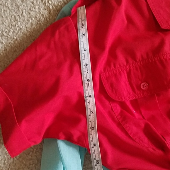 Vintage red button down dress. - Picture 6 of 8